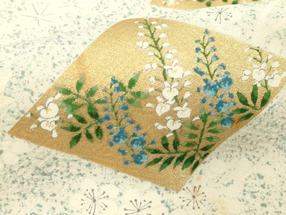平和屋着物■上質な小紋 花菱文 金彩 正絹 逸品 DABE7960cd