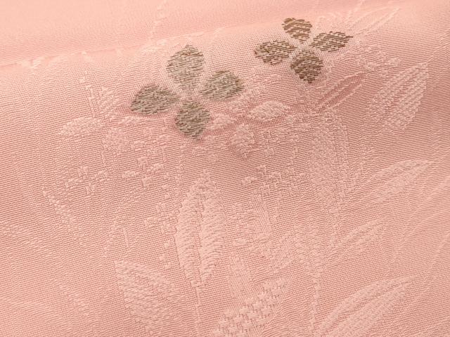 平和屋着物■訪問着 寿光織 草葉文 金糸 正絹 逸品 DABE7969cd