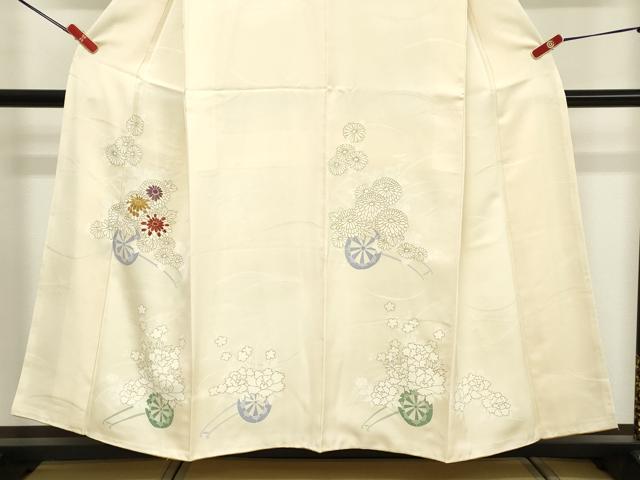 平和屋着物■訪問着 刺繍 花車文 正絹 逸品 DABE7976cd