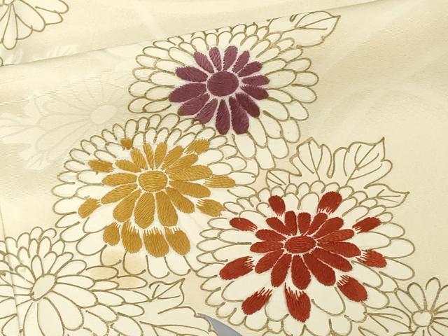 平和屋着物■訪問着 刺繍 花車文 正絹 逸品 DABE7976cd