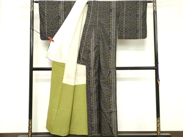 平和屋着物■本場大島紬 花間道 正絹 逸品 DABE7977cd