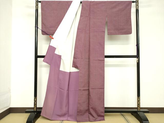 平和屋着物■上質な紬 間道 正絹 逸品 DABE7983cd