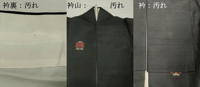 平和屋着物■上質な紬 遠州椿 黒地 正絹 逸品 DABE7989cd