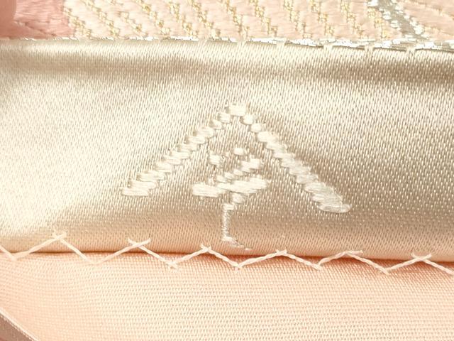 平和屋着物◎六通柄袋帯　唐織　鳳凰花文　きぬがさ　金銀糸　正絹　逸品　DABE8108xg