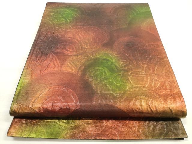 平和屋着物◎六通柄袋帯 青海波 金糸 正絹 逸品 DABE8120xg