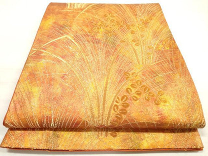 平和屋着物◎六通柄袋帯　錦繍琳派　金糸　正絹　逸品　DABE8142xg