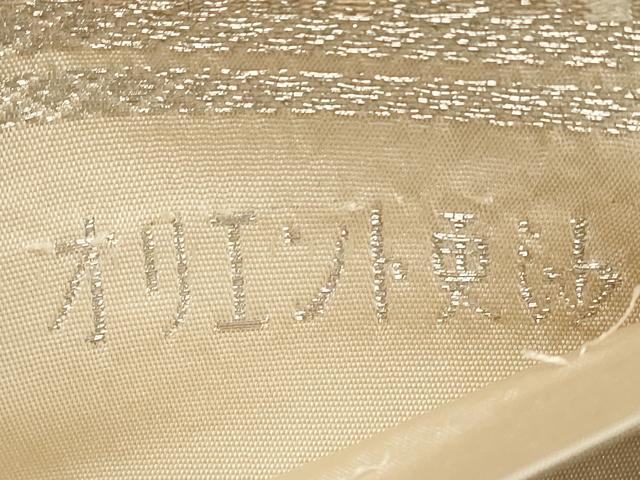 平和屋着物◎西陣　服部織物謹製　六通柄袋帯　オリエント更紗　銀糸　正絹　逸品　DABE8157xg