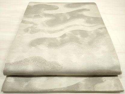 平和屋着物◎六通柄袋帯　霞文　正絹　逸品　DABE8163xg