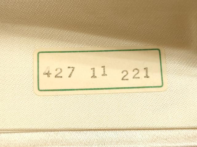平和屋着物◎西陣　六通柄袋帯　陶器花文　金糸　証紙付き　正絹　逸品　DABE8173xg