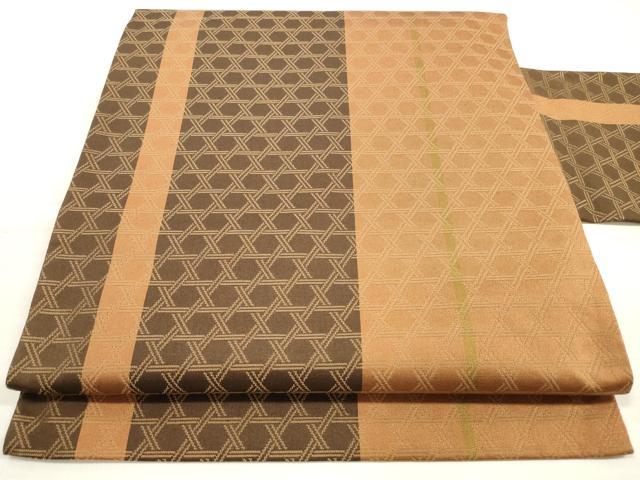 平和屋着物◎九寸名古屋帯 間道 正絹 逸品 DABE8186xg