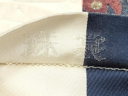 平和屋着物◎六通柄袋帯　珠裳　唐草間道　正絹　逸品　DABE8211xg