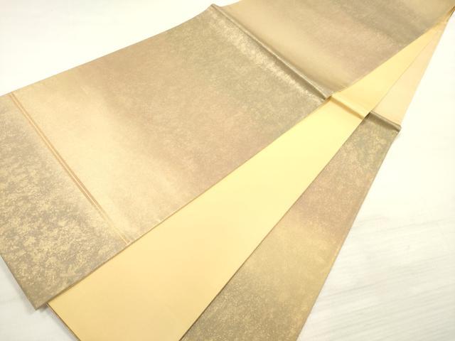 平和屋着物◎六通柄袋帯 霞文 金糸 引箔 正絹 逸品 DABE8271xg