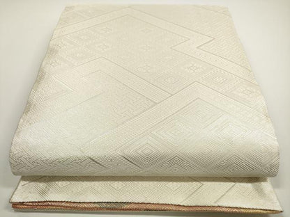 平和屋着物◎佐賀錦 両面 六通柄袋帯 道長吉祥文 金糸 正絹 逸品 DABE8298xg