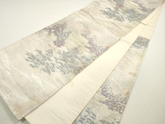 平和屋着物◎六通柄袋帯 万福寺 金銀糸 正絹 逸品 DABE8368xg
