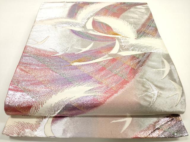 平和屋着物◎六通柄袋帯　鳳凰文　金銀糸　正絹　逸品　DABE8421xg