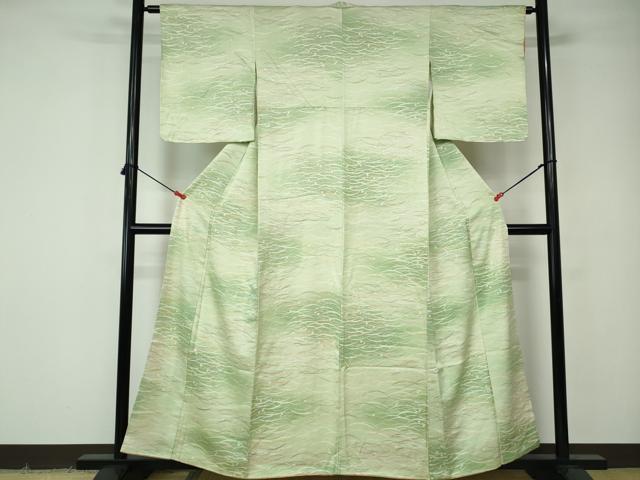 平和屋着物■上質な小紋 露芝文 暈し染め 正絹 逸品 DABE8557qa