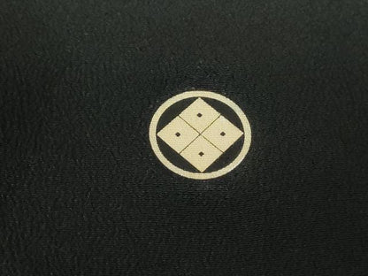 平和屋着物■豪華黒留袖 駒刺繍 花鳥文 暈し染め 金彩 正絹 逸品 DABE8560qa