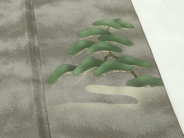 平和屋着物■訪問着　作家物　人物風景文　久志　金彩　正絹　逸品　DABE8610qa