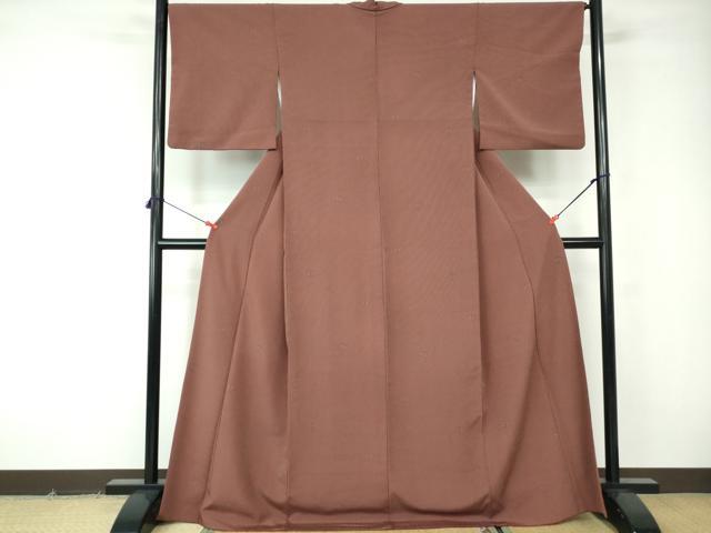 平和屋着物■上質な小紋　舞花間道　正絹　逸品　DABE8615qa