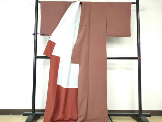 平和屋着物■上質な小紋　舞花間道　正絹　逸品　DABE8615qa