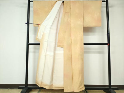 平和屋着物■上質な小紋　風景樹林文　暈し染め　正絹　逸品　DABE8616qa