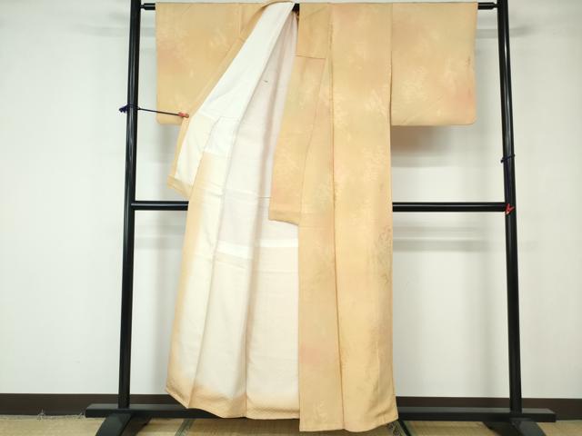 平和屋着物■上質な小紋　風景樹林文　暈し染め　正絹　逸品　DABE8616qa