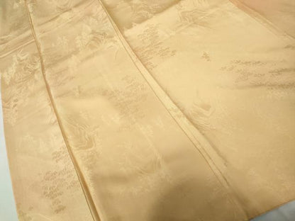 平和屋着物■上質な小紋　風景樹林文　暈し染め　正絹　逸品　DABE8616qa