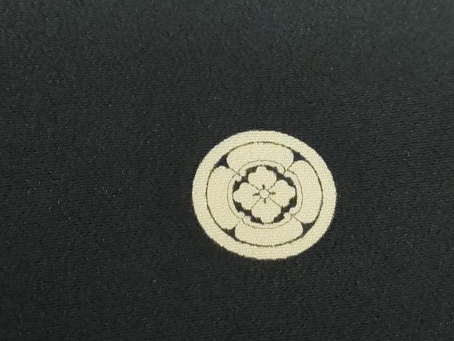平和屋着物■豪華黒留袖　群鶴樹林花文　暈し染め　正絹　逸品　DABE8619qa
