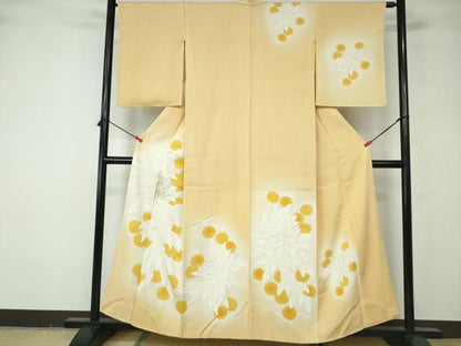 平和屋着物■訪問着 菊尽くし 暈し染め 金彩 正絹 逸品 DABE8632qa
