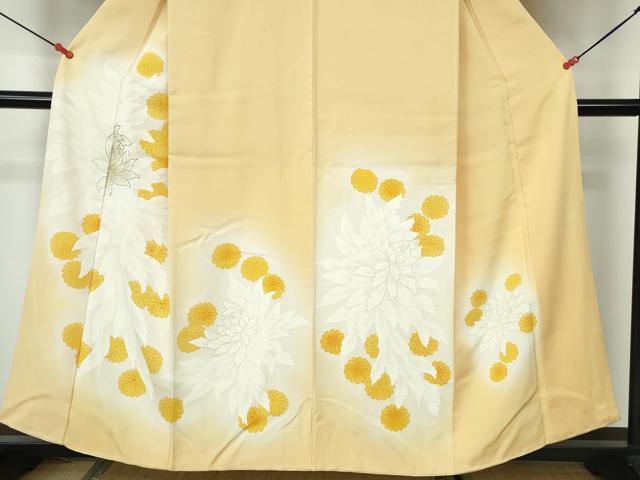 平和屋着物■訪問着 菊尽くし 暈し染め 金彩 正絹 逸品 DABE8632qa
