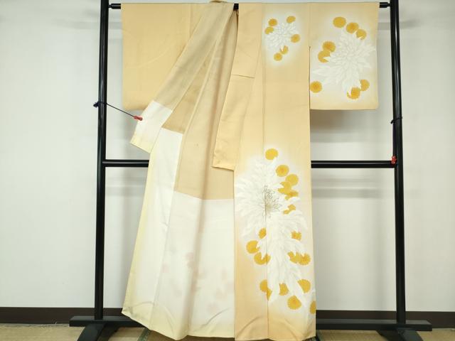 平和屋着物■訪問着 菊尽くし 暈し染め 金彩 正絹 逸品 DABE8632qa