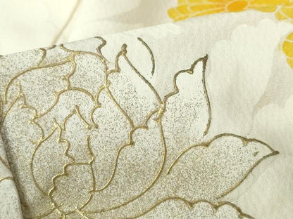 平和屋着物■訪問着 菊尽くし 暈し染め 金彩 正絹 逸品 DABE8632qa