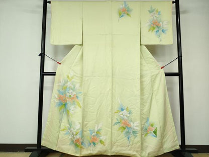 平和屋着物■訪問着 草花文 暈し染め 正絹 逸品 DABE8638qa