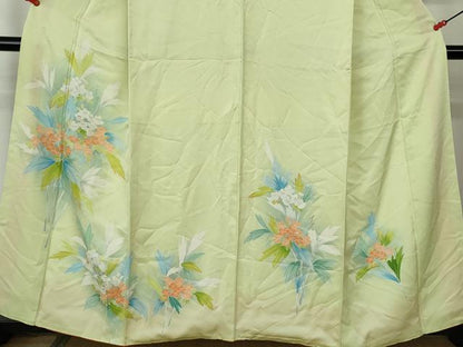 平和屋着物■訪問着 草花文 暈し染め 正絹 逸品 DABE8638qa