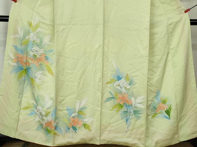 平和屋着物■訪問着 草花文 暈し染め 正絹 逸品 DABE8638qa