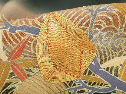 平和屋着物■豪華黒留袖 作家物 駒刺繍 立波葉尽くし文 健龍 暈し染め 金彩 正絹 逸品 DABE8639qa