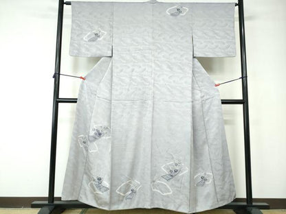 平和屋着物■訪問着 絞り 花筏文 正絹 逸品 DABE8640qa