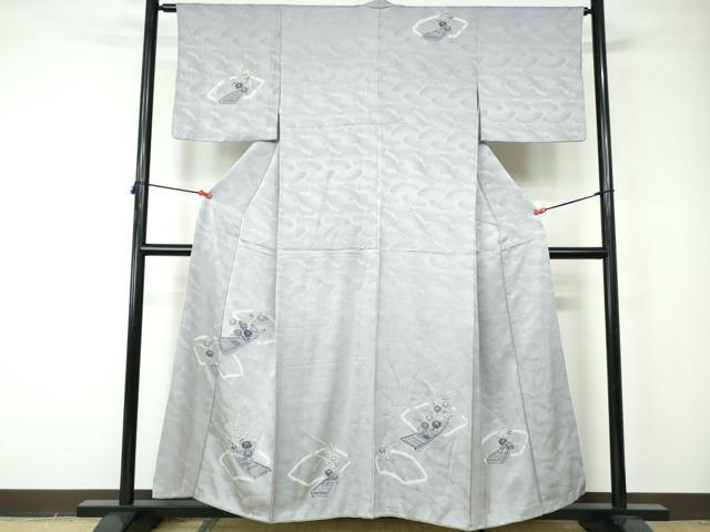 平和屋着物■訪問着 絞り 花筏文 正絹 逸品 DABE8640qa