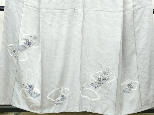 平和屋着物■訪問着 絞り 花筏文 正絹 逸品 DABE8640qa