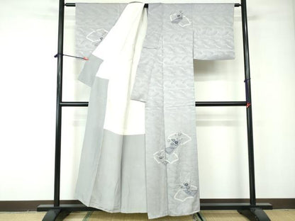 平和屋着物■訪問着 絞り 花筏文 正絹 逸品 DABE8640qa
