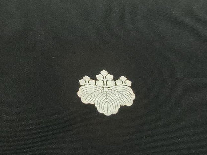 平和屋着物■豪華黒留袖 絵巻飛鶴花文 暈し染め 金銀彩 正絹 逸品 DABE8641qa