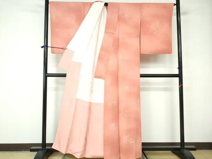 平和屋着物■中国三大刺繍 相良刺繍 訪問着 唐草 暈し染め 正絹 逸品 DABE8650qa