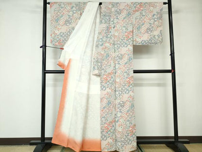 平和屋着物■上質な小紋 辻が花 正絹 逸品 DABE8651qa