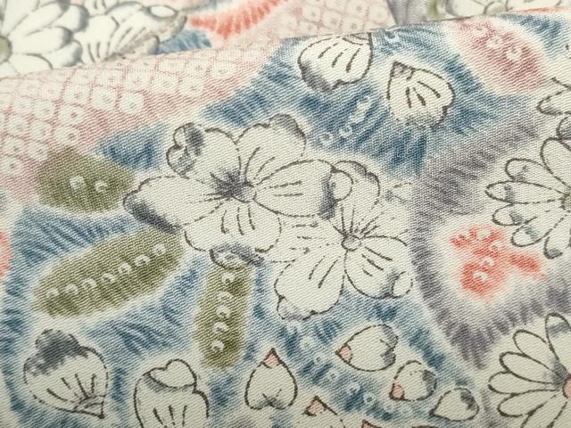 平和屋着物■上質な小紋 辻が花 正絹 逸品 DABE8651qa