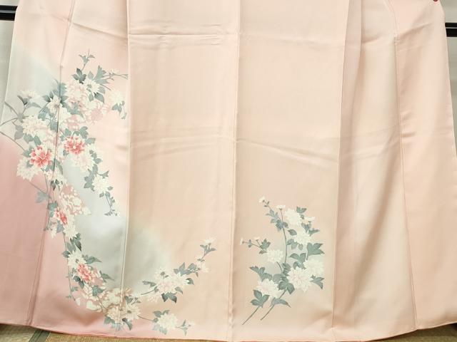 平和屋着物■訪問着 草花文 暈し染め 正絹 逸品 DABE8652qa