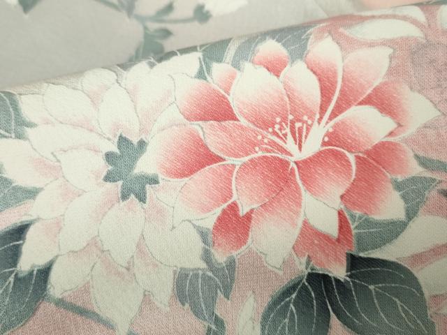 平和屋着物■訪問着 草花文 暈し染め 正絹 逸品 DABE8652qa