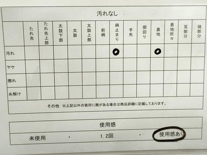 平和屋着物◎太鼓柄袋帯　熨斗文　金銀彩　正絹　逸品　DABE8733qa