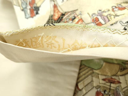 平和屋着物◎六通柄袋帯　唐織　祇園祭山鉾巡行　金糸　正絹　逸品　DABE8754qa