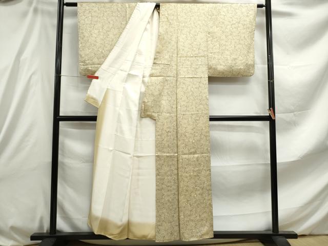 平和屋着物■上質な小紋 葉尽くし文 正絹 逸品 DABE8798qa