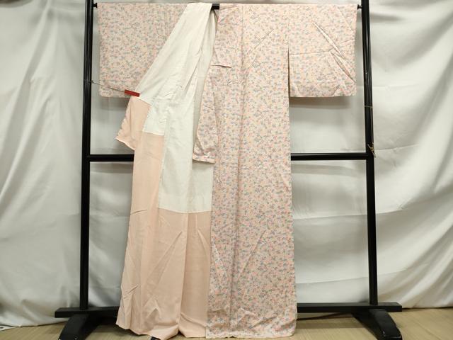 平和屋着物□上質な小紋 草花文 正絹 逸品 DABE8803qa